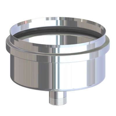 SCARICO INOX CONDENSA ATTACCO F P/PELLET 8 CM