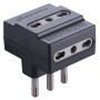 ADATTATORE TRIPLO 16A 3PR BIP NERO FIG.10