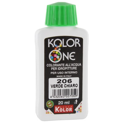 COLORANTE KOLOR ONE 20 ML VERDE CHIARO 206