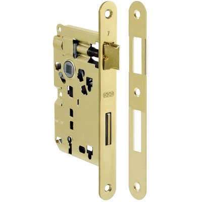 PATENT SERRATURA OTTONATA AGB Q.8/70 50 MM B.TONDO