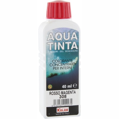 AQUATINTA P/INTERNI 40 ML ROSSO MAGENTA 308