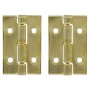 CERNIERA ACCIAIO OTTONATO 10 X 15 MM**