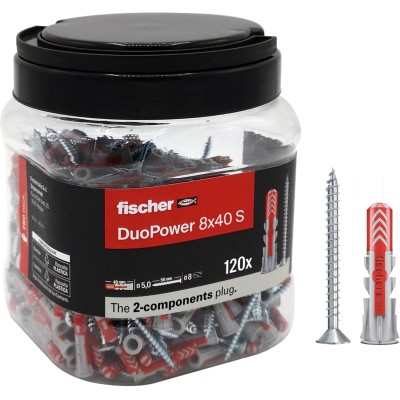 FISCHER TASSELLO DUOPOWER S  8X40 PROPACK 120 PZ