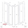 R PROFILO (A2)X BOX DOCCIA CRILEX GOCCIA 1,6 MM 68-80X68-80 BCO