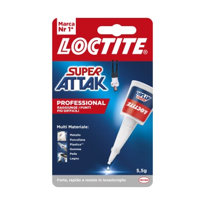 ADESIVO SUPER ATTAK PROFESSIONAL 5,5G  24 PZ+2 OMAGGIO