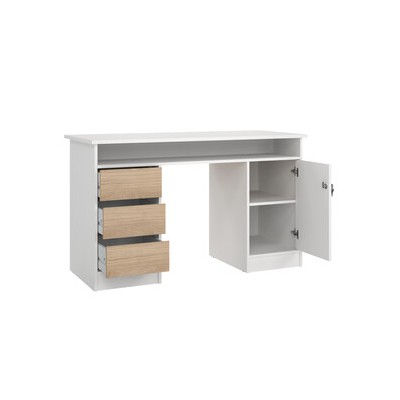 KIT SCRIVIANIA FUCTION PLUS 126X55X75 BIA/QUERCIA
