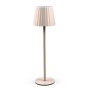 LAMPADA LED RICARICABILE DA TAVOLO AURORA BEIGE