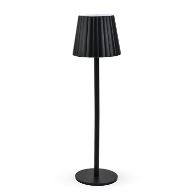 LAMPADA LED RICARICABILE DA TAVOLO AURORA NERO