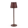 LAMPADA LED RICARICABILE DA TAVOLO AURORA RUGGINE