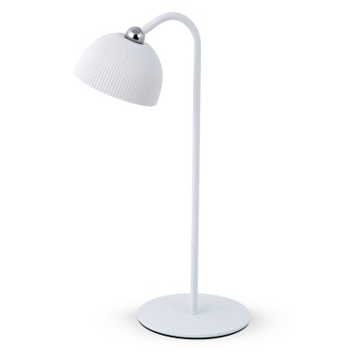 LAMPADA LED RICARICABILE DA TAVOLO ELLIOT BIANCO