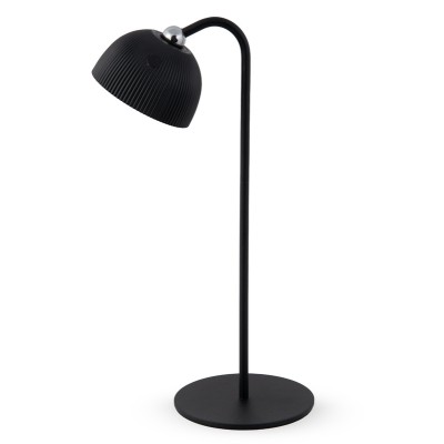 LAMPADA LED RICARICABILE DA TAVOLO ELLIOT NERO