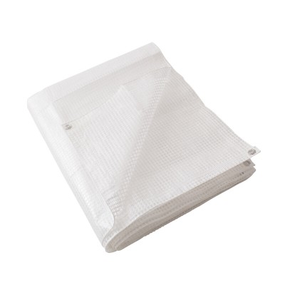 C TELO OCCHIELLATO PE BIANCO RETINATO  3X 5M 160GR