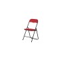 SEDIA PIEGHEVOLE POLO NERO/ROSSO