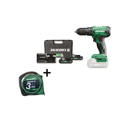 HIKOKI SET TRAPANO AVVITAT DV18DA 18V C/PERC + ACC