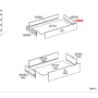 R LATERALE CASSETTO 00749 X KIT CASSETTIERA 5C NOVA 77X40X107 BIANCA