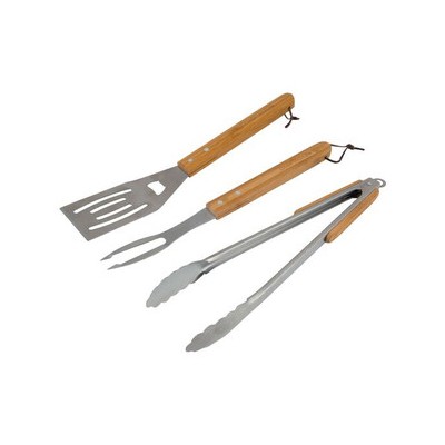 SET 3 PEZZI MANICO IN LEGNO