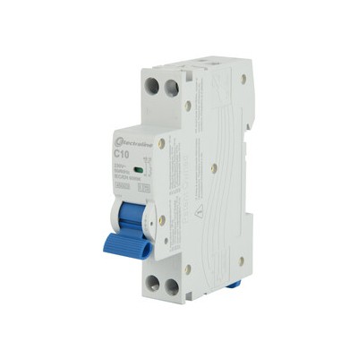 INTERRUTTORE MAGNETOTERMICO 10A 6KA 1P+N 4,5KA