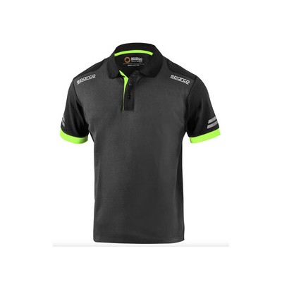 SPARCO POLO TOLEDO GREY GREEN TG S