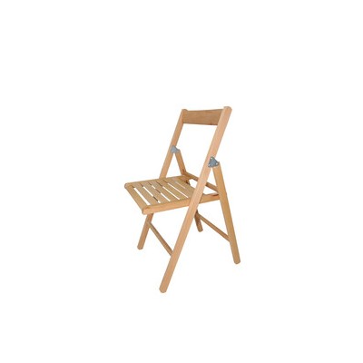 SEDIA PIEGHEVOLE IN LEGNO VERNICIATO NOCE